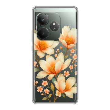 Силиконовый чехол на Realme GT Neo 6 SE с принтом Цветы