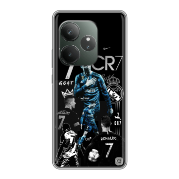 Силиконовый чехол на Realme GT Neo 6 SE с принтом Реал Роналдо