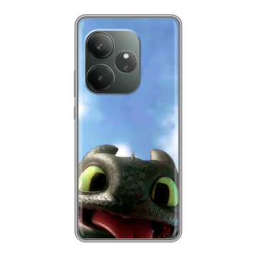 Силиконовый чехол на Realme GT Neo 6 SE с принтом Как приручить дракона