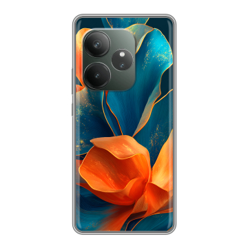 Силиконовый чехол на Realme GT Neo 6 SE с принтом Цветы