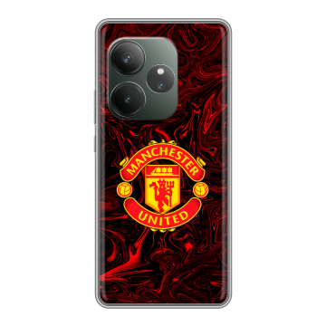 Силиконовый чехол на Realme GT Neo 6 SE с принтом Manchester United