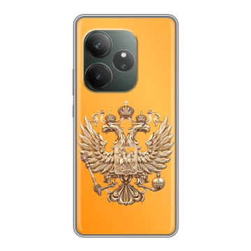 Силиконовый чехол на Realme GT Neo 6 SE с принтом Герб Флаг России