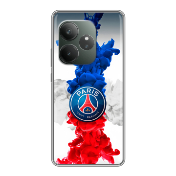 Силиконовый чехол на Realme GT Neo 6 SE с принтом PSG ПСЖ