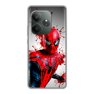 Силиконовый чехол на Realme GT Neo 6 SE с принтом Spiderman Человек паук