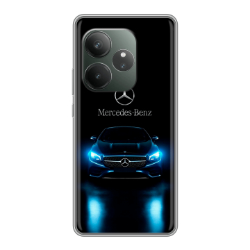 Силиконовый чехол на Realme GT Neo 6 SE с принтом Mercedes Мерседес