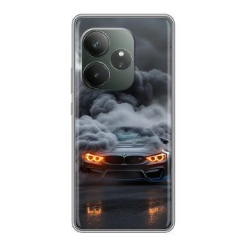 Силиконовый чехол на Realme GT Neo 6 SE с принтом BMW БМВ