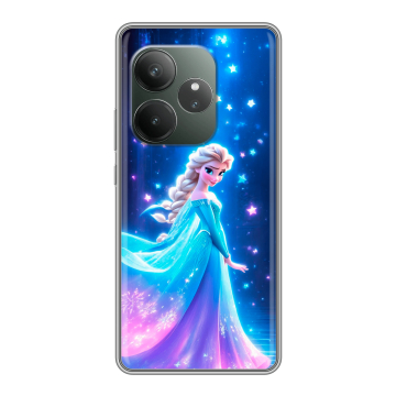 Силиконовый чехол на Realme GT Neo 6 SE с принтом Холодное сердце Frozen