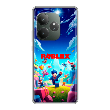 Силиконовый чехол на Realme GT Neo 6 SE с принтом Roblox Роблокс