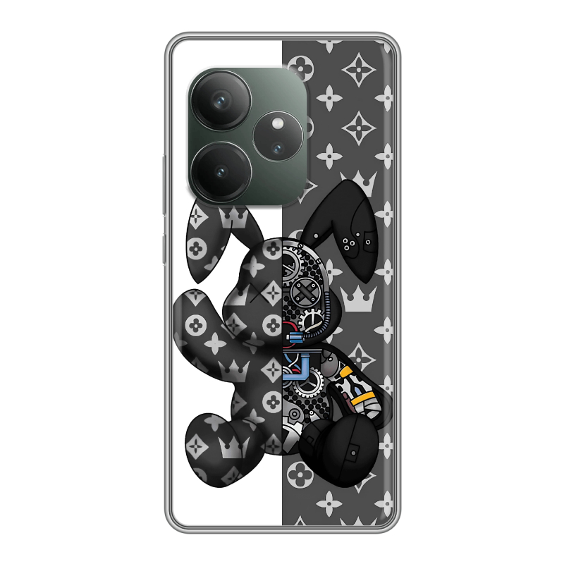 Силиконовый чехол на Realme GT Neo 6 SE с принтом Луи робот Силиконовый чехол на Realme GT Neo 6 SE с принтом Луи робот
