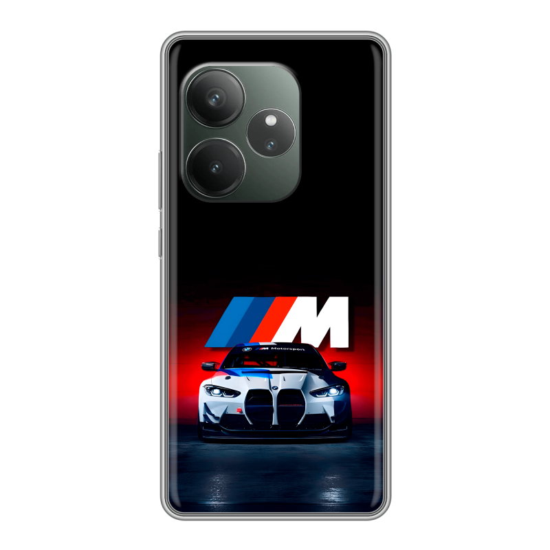 Силиконовый чехол на Realme GT Neo 6 SE с принтом БМВ BMW Силиконовый чехол на Realme GT Neo 6 SE с принтом БМВ BMW