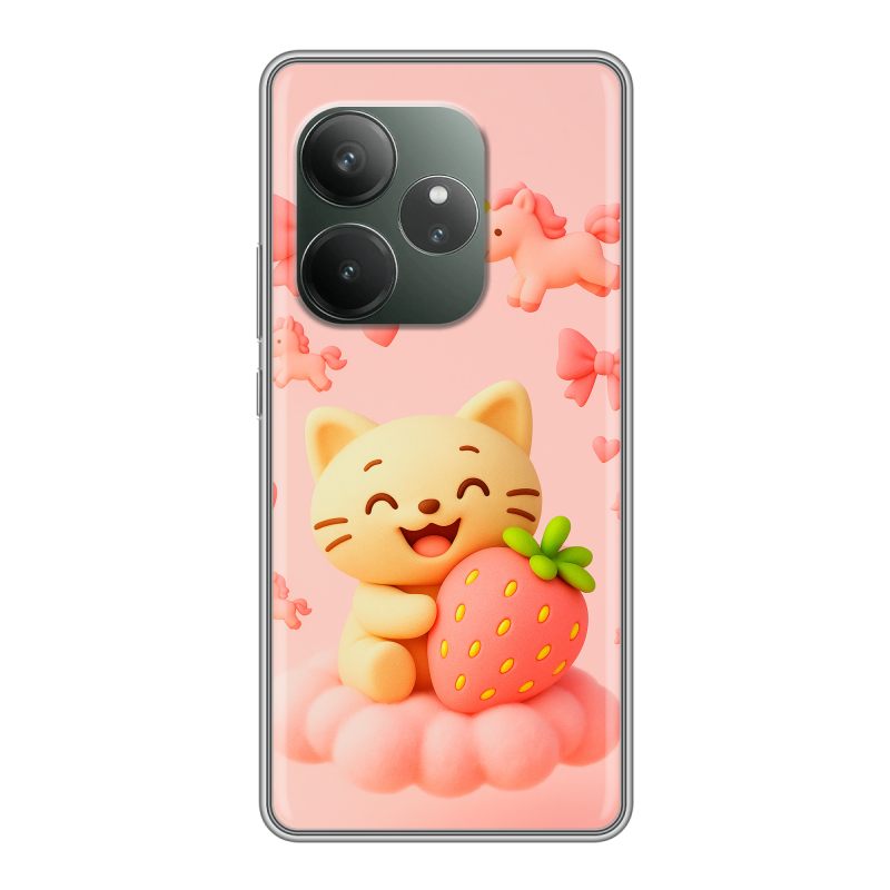 Силиконовый чехол на Realme GT Neo 6 SE с принтом для девочек Силиконовый чехол на Realme GT Neo 6 SE с принтом для девочек