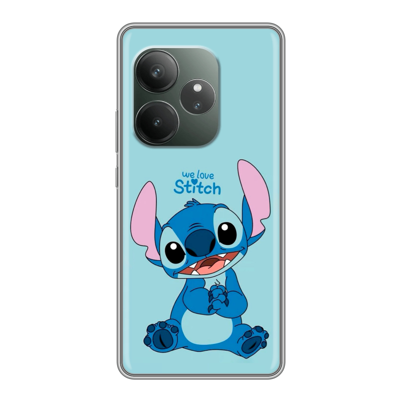 Силиконовый чехол на Realme GT Neo 6 SE с принтом Лило и Стич Силиконовый чехол на Realme GT Neo 6 SE с принтом Лило и Стич