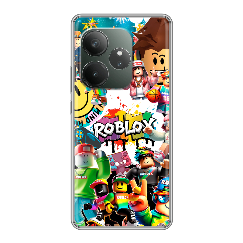 Силиконовый чехол на Realme GT Neo 6 SE с принтом Roblox Роблокс Силиконовый чехол на Realme GT Neo 6 SE с принтом Roblox Роблокс
