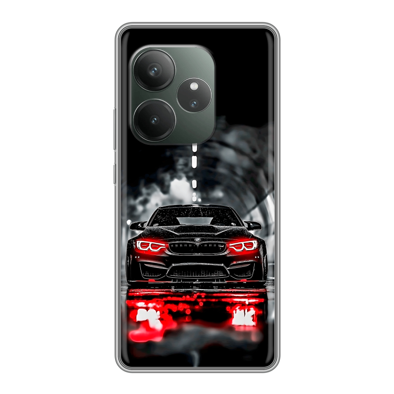 Силиконовый чехол на Realme GT Neo 6 SE с принтом BMW БМВ Силиконовый чехол на Realme GT Neo 6 SE с принтом BMW БМВ