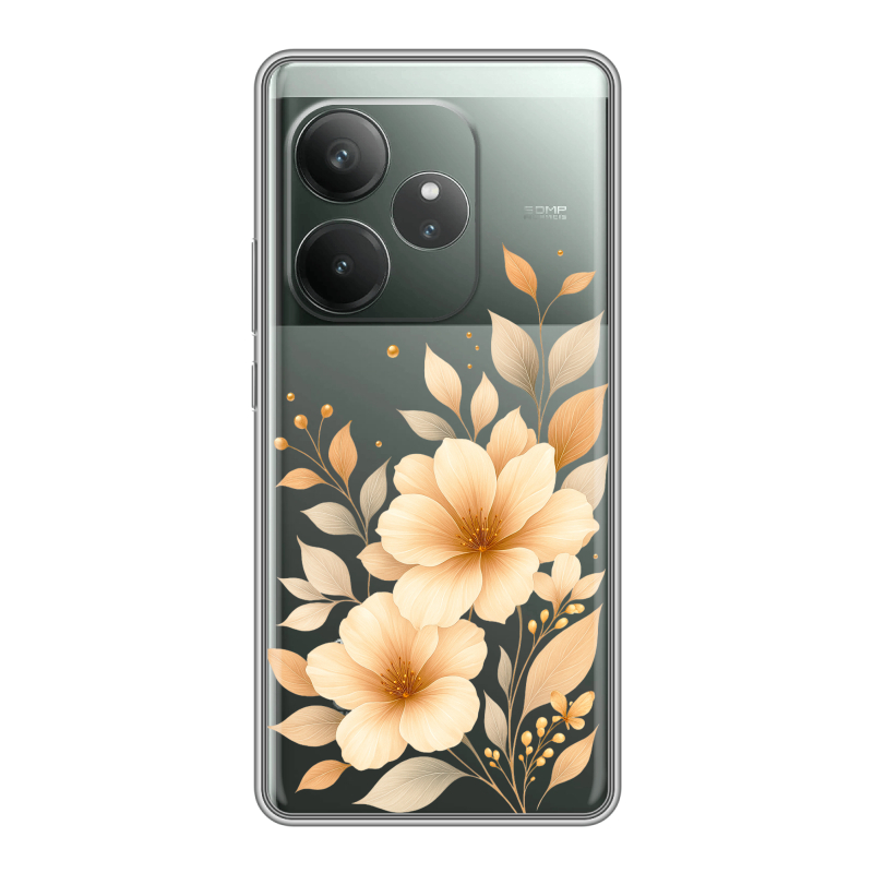 Силиконовый чехол на Realme GT Neo 6 SE с принтом для девушки Силиконовый чехол на Realme GT Neo 6 SE с принтом для девушки