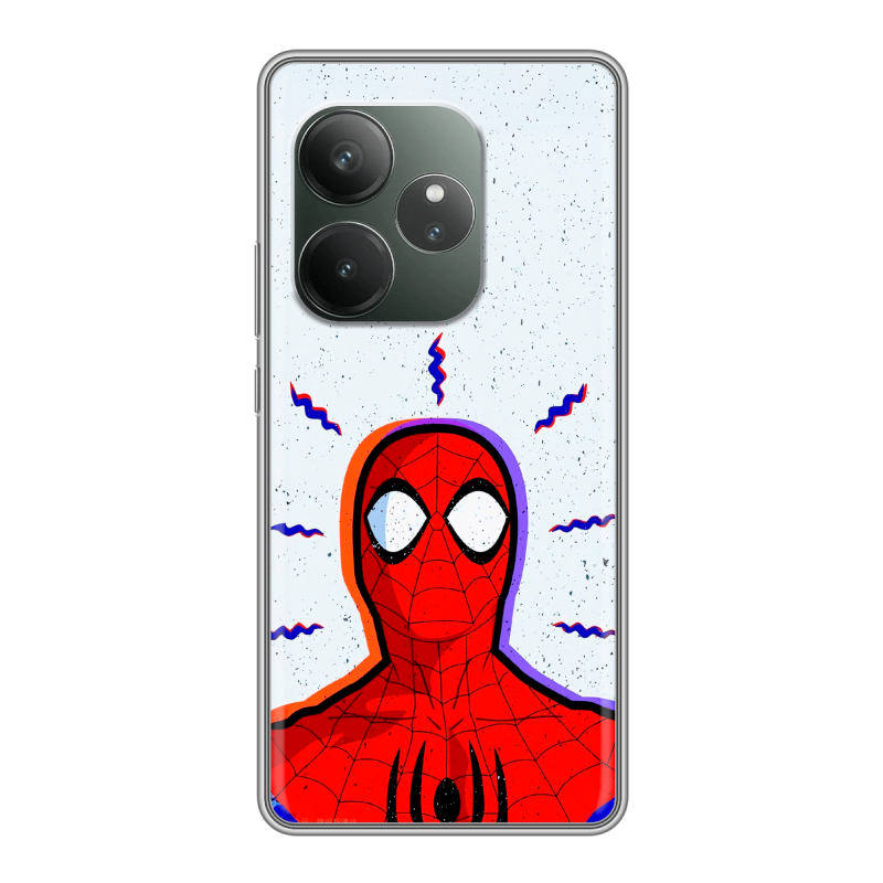 Силиконовый чехол на Realme GT Neo 6 SE с принтом Spiderman Человек паук Силиконовый чехол на Realme GT Neo 6 SE с принтом Spiderman Человек паук