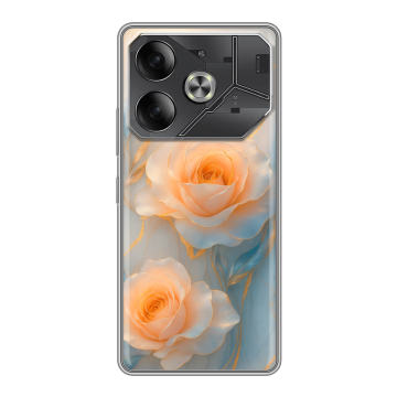 Силиконовый чехол на Tecno Pova 6 с принтом Женский