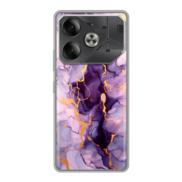 Силиконовый чехол на Tecno Pova 6 с принтом Мрамор Силиконовый чехол на Tecno Pova 6 с принтом Мрамор