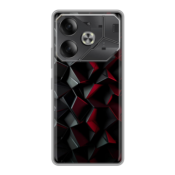 Силиконовый чехол на Tecno Pova 6 с принтом Абстракция Силиконовый чехол на Tecno Pova 6 с принтом Абстракция