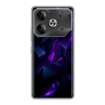 Силиконовый чехол на Tecno Pova 6 с принтом Абстракиция