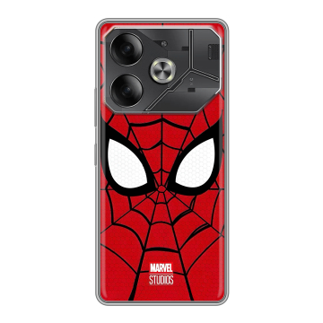 Силиконовый чехол на Tecno Pova 6 с принтом человек паук spiderman
