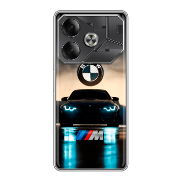 Силиконовый чехол на Tecno Pova 6 с принтом БМВ BMW