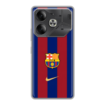 Силиконовый чехол на Tecno Pova 6 с принтом Барселона Barcelona Силиконовый чехол на Tecno Pova 6 с принтом Барселона Barcelona