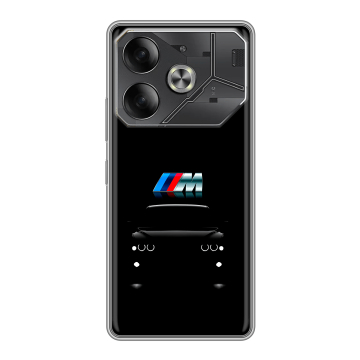 Силиконовый чехол на Tecno Pova 6 с принтом БМВ BMW
