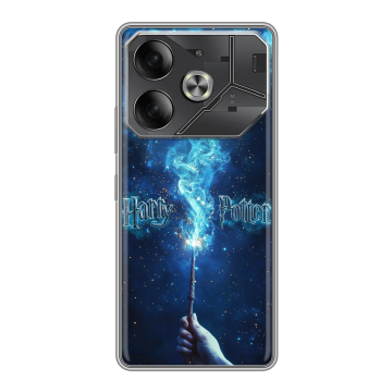 Силиконовый чехол на Tecno Pova 6 с принтом Harry Potter Гарри Поттер Силиконовый чехол на Tecno Pova 6 с принтом Harry Potter Гарри Поттер