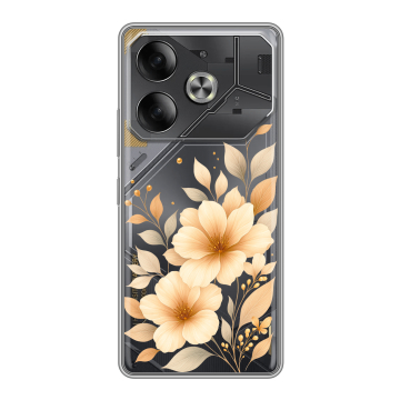 Силиконовый чехол на Tecno Pova 6 с принтом для девушки