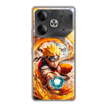 Силиконовый чехол на Tecno Pova 6 с принтом Аниме Наруто Naruto Силиконовый чехол на Tecno Pova 6 с принтом Аниме Наруто Naruto