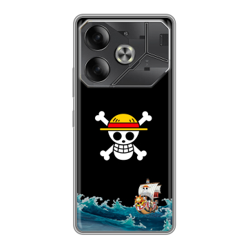 Силиконовый чехол на Tecno Pova 6 с принтом One Piece Ван Пис Силиконовый чехол на Tecno Pova 6 с принтом One Piece Ван Пис