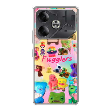 Силиконовый чехол на Tecno Pova 6 с принтом Флагер Fuggler