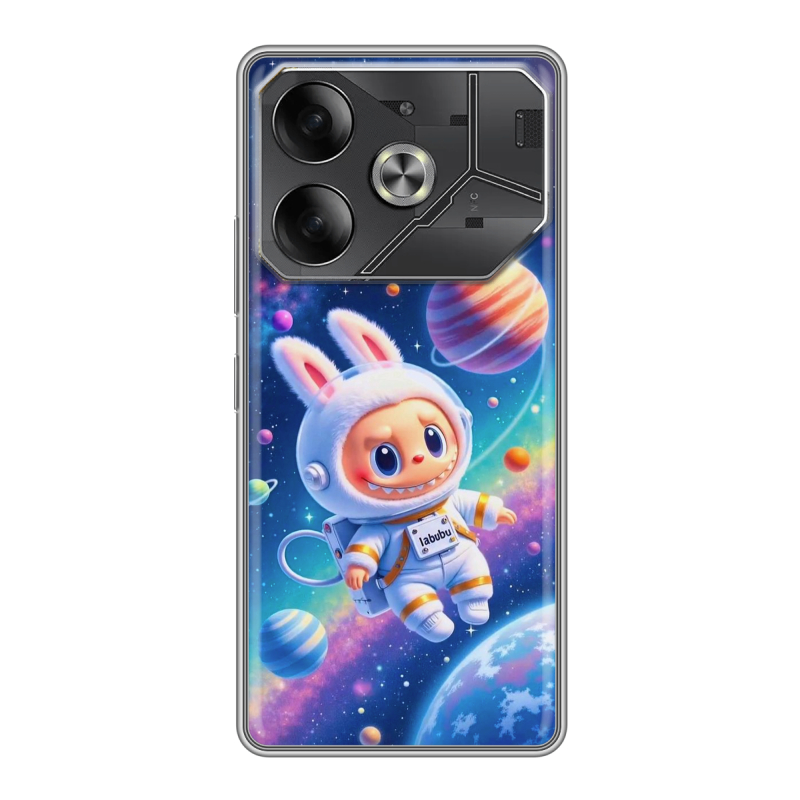 Силиконовый чехол на Tecno Pova 6 с принтом Labubu Лабубу Силиконовый чехол на Tecno Pova 6 с принтом Labubu Лабубу
