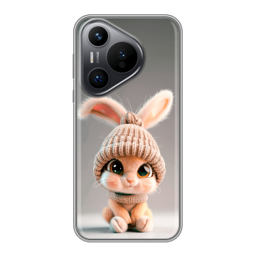 Силиконовый чехол на Huawei Pura 70 с принтом Кролик Силиконовый чехол на Huawei Pura 70 с принтом Кролик