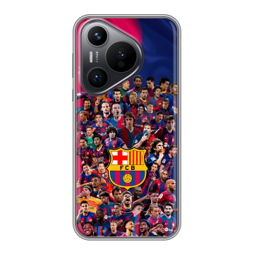 Силиконовый чехол на Huawei Pura 70 с принтом Барселона Barcelona Силиконовый чехол на Huawei Pura 70 с принтом Барселона Barcelona