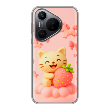 Силиконовый чехол на Huawei Pura 70 с принтом для девочек