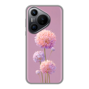 Силиконовый чехол на Huawei Pura 70 с принтом Цветы