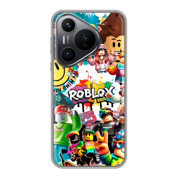 Силиконовый чехол на Huawei Pura 70 с принтом Roblox Роблокс Силиконовый чехол на Huawei Pura 70 с принтом Roblox Роблокс