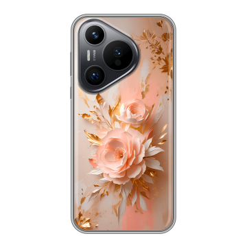 Силиконовый чехол на Huawei Pura 70 с принтом женский