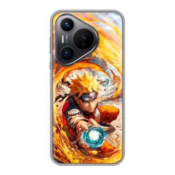 Силиконовый чехол на Huawei Pura 70 с принтом Аниме Наруто Naruto