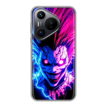 Силиконовый чехол на Huawei Pura 70 с принтом Death note Тетрадь смерти