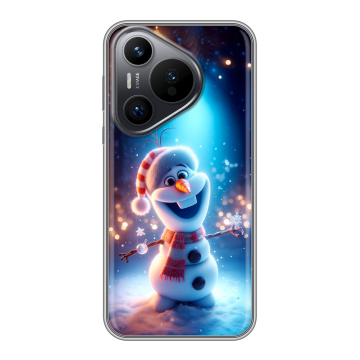 Силиконовый чехол на Huawei Pura 70 с принтом Новый год