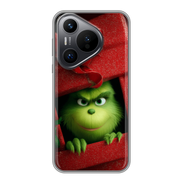 Силиконовый чехол на Huawei Pura 70 с принтом Новый год