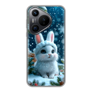 Силиконовый чехол на Huawei Pura 70 с принтом Новый год