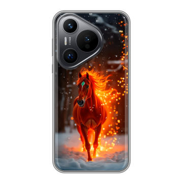 Силиконовый чехол на Huawei Pura 70 с принтом Новый год Силиконовый чехол на Huawei Pura 70 с принтом Новый год
