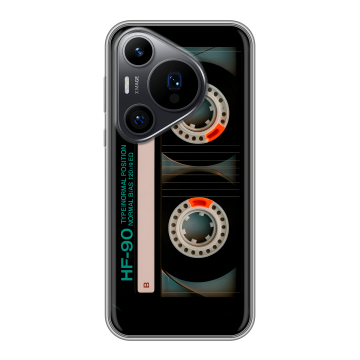Силиконовый чехол на Huawei Pura 70 Pro с принтом Кассета