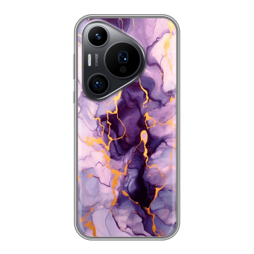 Силиконовый чехол на Huawei Pura 70 Pro с принтом Мрамор Силиконовый чехол на Huawei Pura 70 Pro с принтом Мрамор