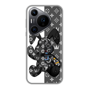 Силиконовый чехол на Huawei Pura 70 Pro с принтом Луи робот Силиконовый чехол на Huawei Pura 70 Pro с принтом Луи робот