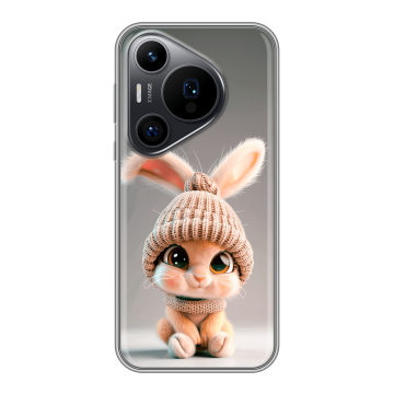Силиконовый чехол на Huawei Pura 70 Pro с принтом Кролик Силиконовый чехол на Huawei Pura 70 Pro с принтом Кролик